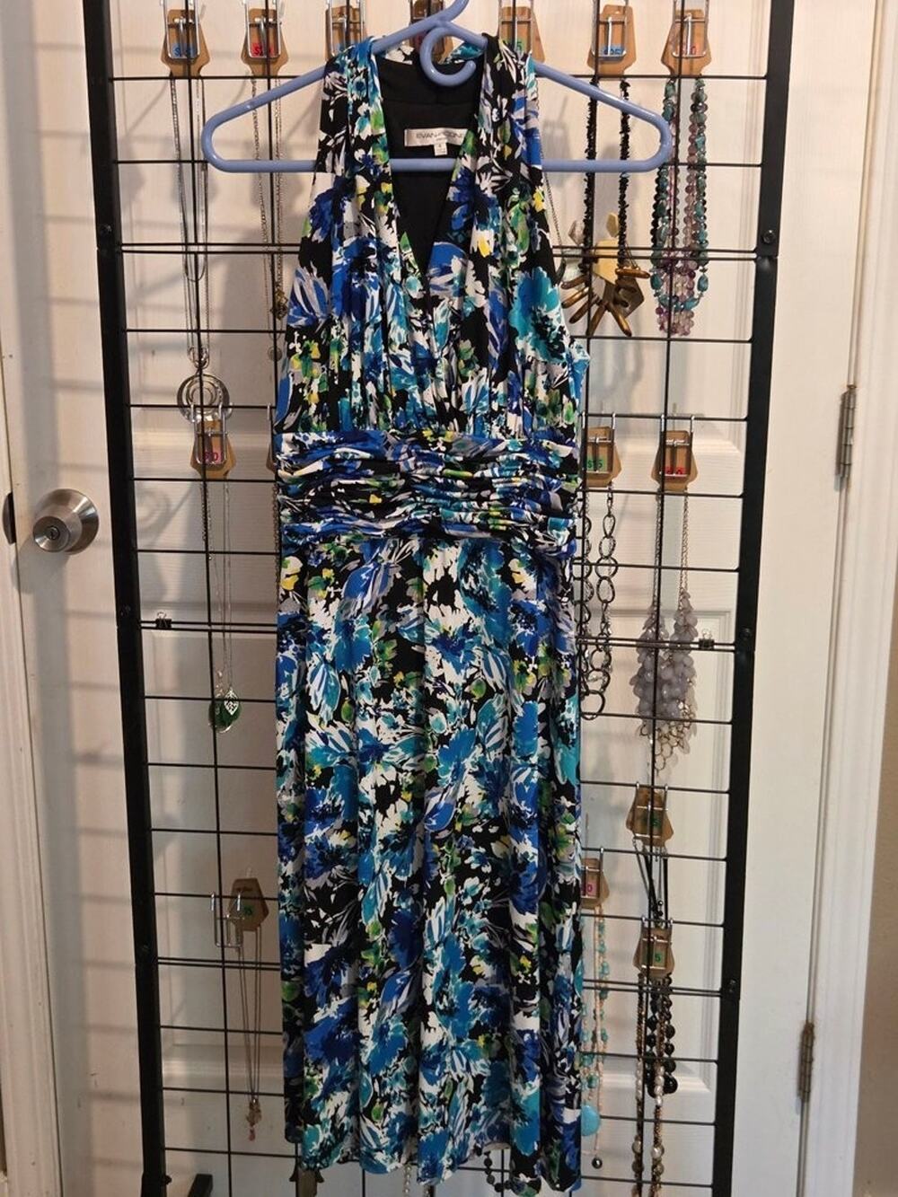 Evan-Picone Floral Halter Dress Size 4